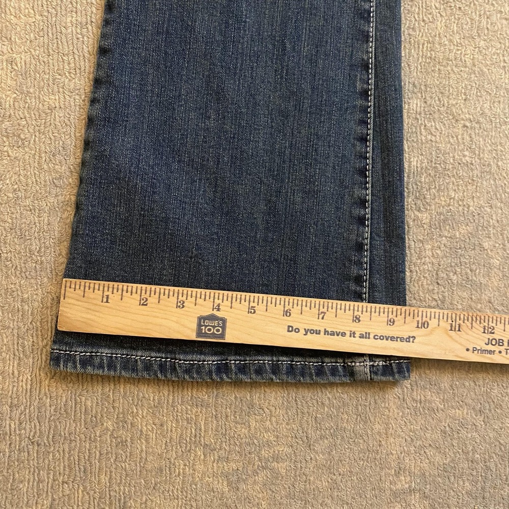 Rock 47 By Wrangler Jeans Juniors 15/16x34 Blue Low Rise Bootcut Stretch Denim - Picture 10 of 15